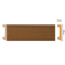 Цветной напольный плинтус Decomaster D234-85 (58*16*2400 мм)